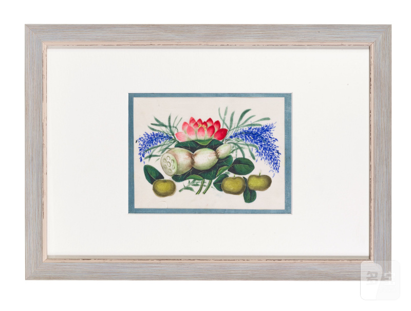 中國畫家 十九世紀 花卉瓜果圖一組十二幅 水粉紙本 鏡框 | CHINESE ARTIST (19TH CENTURY) - 图17